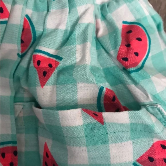 Baby toddler Jumper romper Teal checker Watermelon Sundress Dress 18 Months - Picture 2 of 4